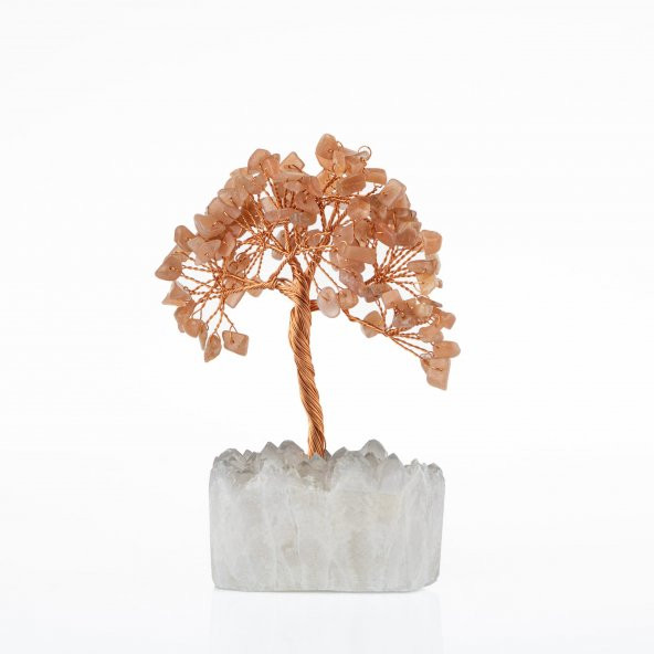 Güneş Taşı-Kristal Kuvars Doğal Taş Dekoratif Ağaç
