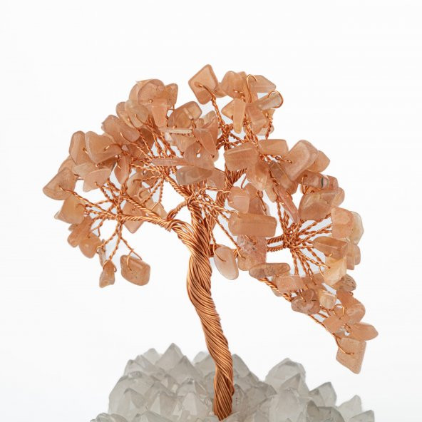 Güneş Taşı-Kristal Kuvars Doğal Taş Dekoratif Ağaç - 2