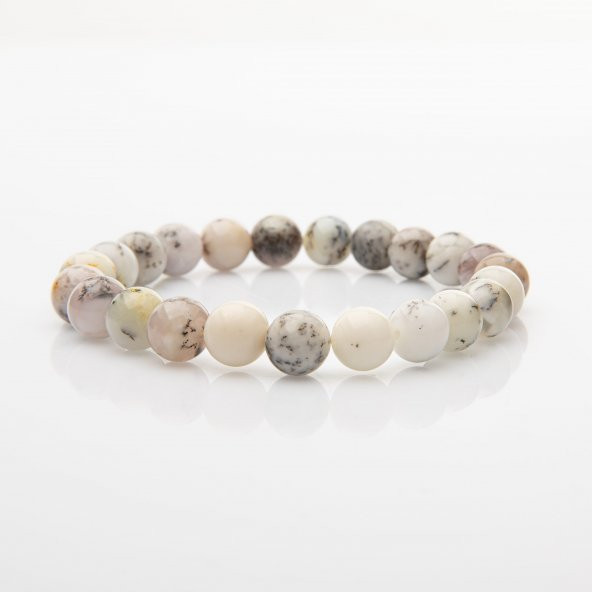 Süt Opal 8mm Doğal Taş Bileklik