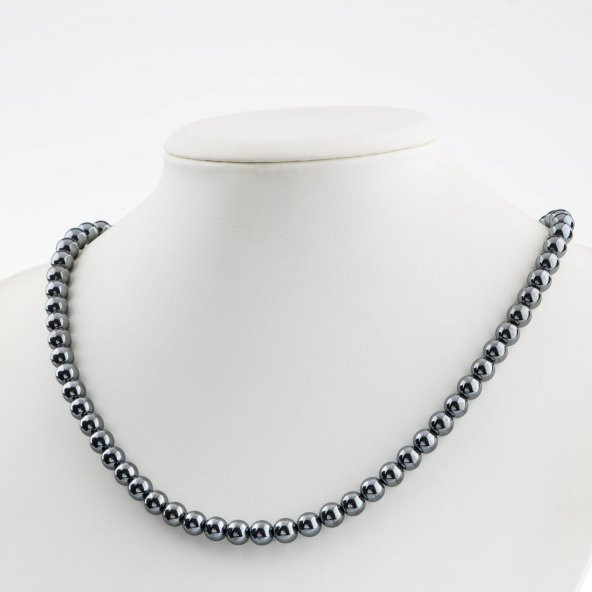 Trehartz 6 mm Dizi Doğal Taş Kolye