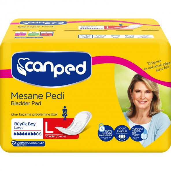 Canped Mesane Pedi Büyük Boy Large Yoğun 10lu paket