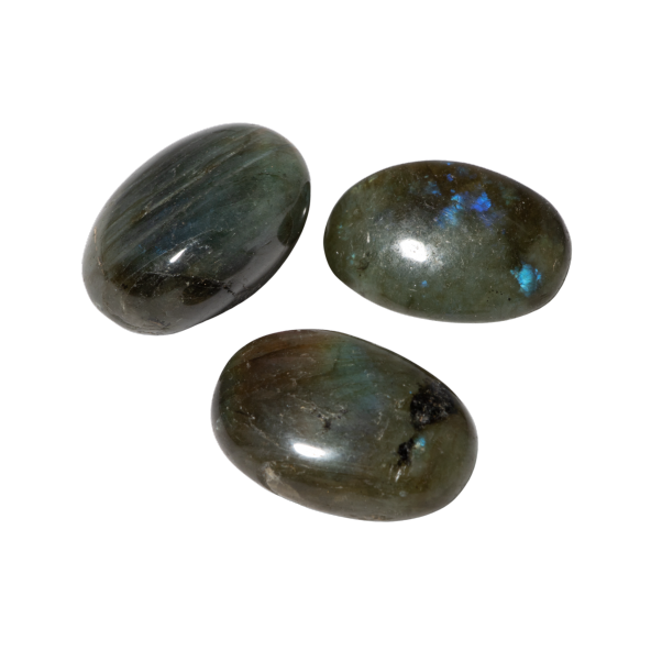 Labradorit Doğal Taş Tımbıl El Taşı - 5