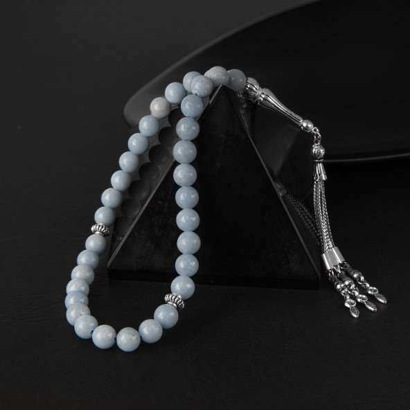 Anjelit Doğal Taş Tesbih 33lük - 8mm