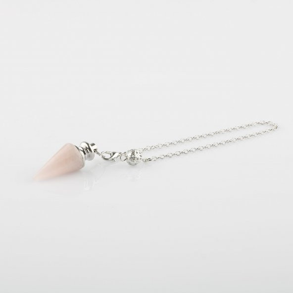 Pembe Kuvars Doğal Taş Pandül - 2