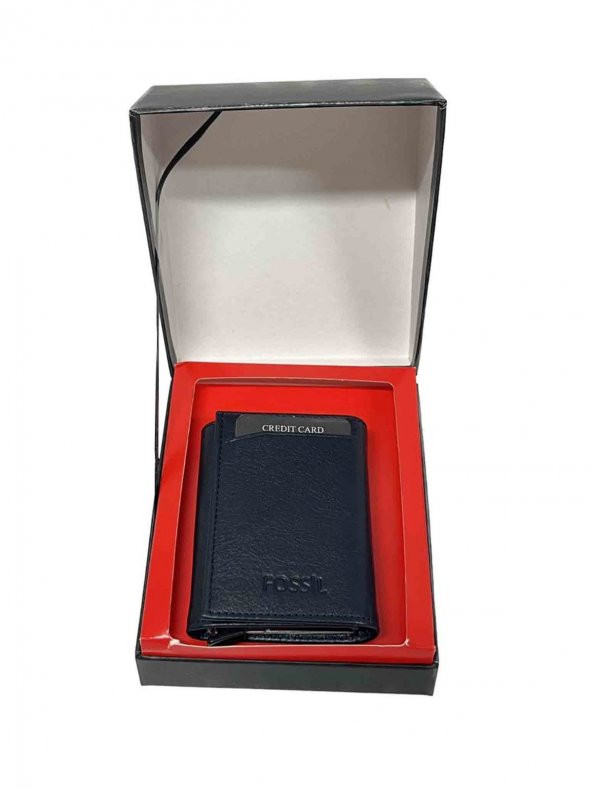 Fossil Lacivert Retro Napa Deri Cüzdan-2660 - 4