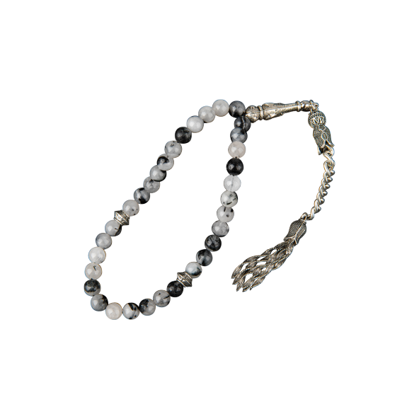 Rutilli Kuvars Doğal Taş Tesbih 33lük - 6mm - 4