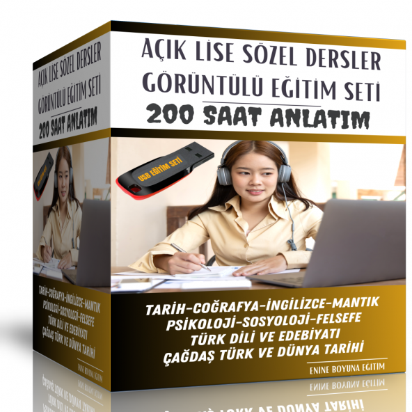 Açık Lise Sözel Tüm Dersler Görüntülü Eğitim Seti