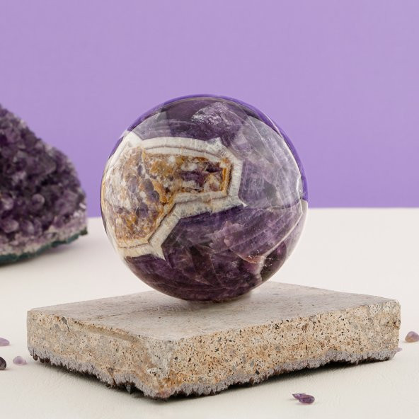 Ametist Doğal Taş Küre (0,819 kg) - 6