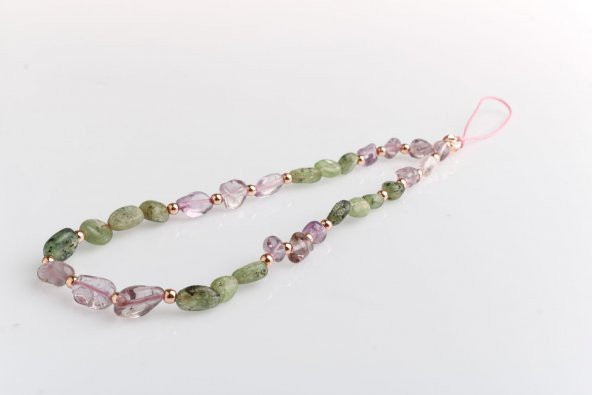 Ametist, Kiyanit Doğal Taş Telefon İpi - 2