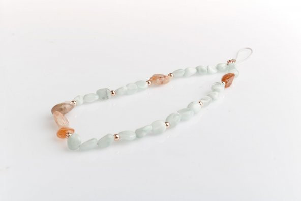 Larimar, Güneş Taşı Doğal Taş Telefon İpi - 3