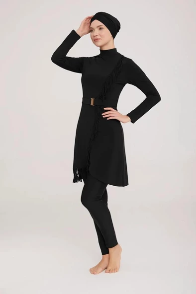 Adasea  Charlıe 4443 Tam Boy Tasarım Tesettür Mayo - Resim 5