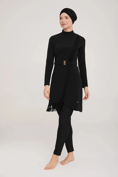 Adasea  Charlıe 4443 Tam Boy Tasarım Tesettür Mayo - Resim 3