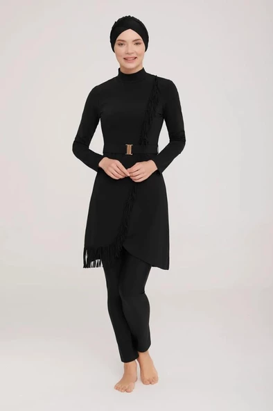 Adasea  Charlıe 4443 Tam Boy Tasarım Tesettür Mayo - Resim 6