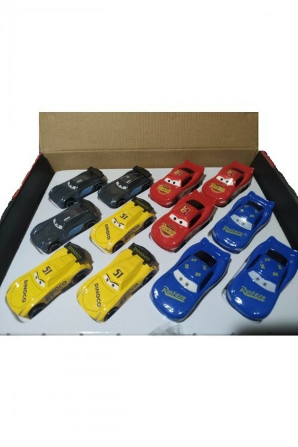 Arabalar Cars Şimşek Mcqueen Dimoco Jackson Storm Ramone 4lü Kutulu Set - 2