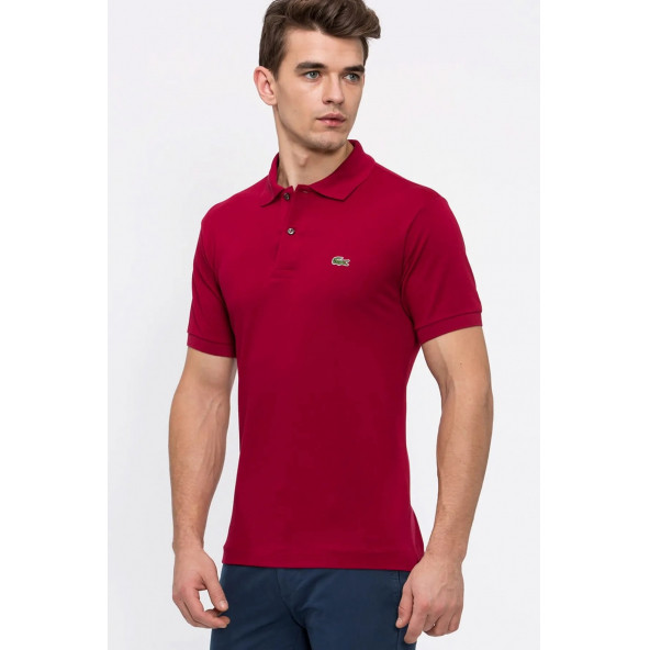 Lacoste Erkek Polo T-Shirt BORDO L1212 - 5