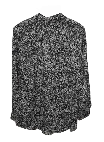 KEHİLA BÜYÜK BEDEN KREM-YEŞİL ÇİZGİLİ GÖMLEK - 2