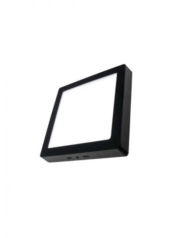 HELİOS SIVA ÜSTÜ KARE PANEL AYDINLATMA 24 W SİYAH GÜNIŞIĞI
