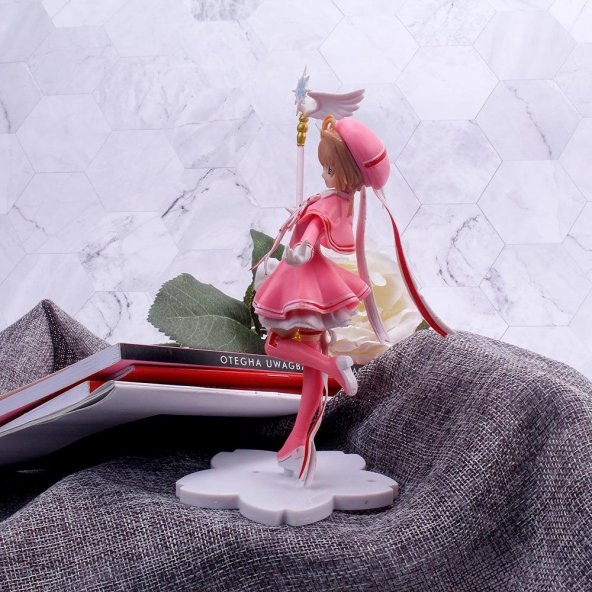 Anime Sakura Kinomoto Karakter Figür Oyuncak Biblo 16 cm - 3