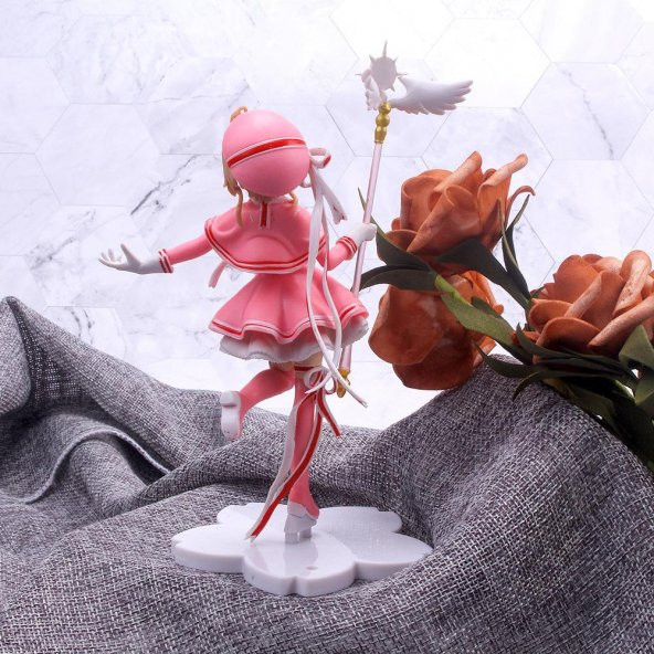 Anime Sakura Kinomoto Karakter Figür Oyuncak Biblo 16 cm - 6