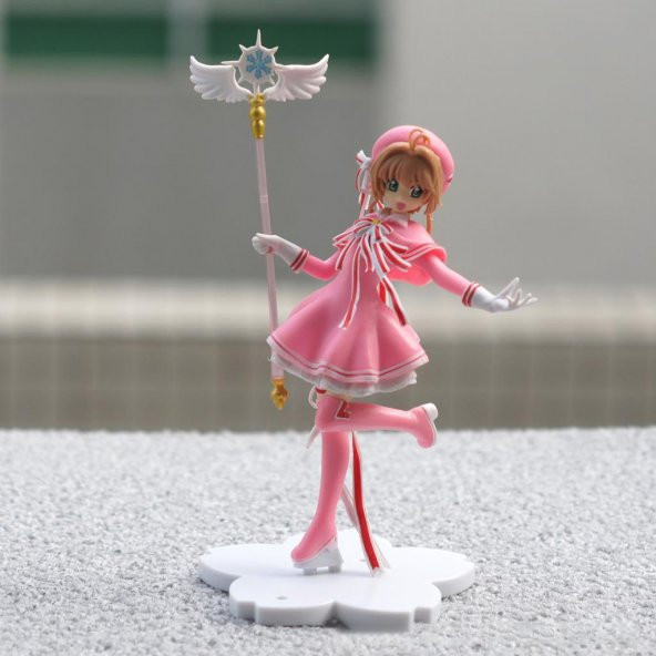 Anime Sakura Kinomoto Karakter Figür Oyuncak Biblo 16 cm - 8