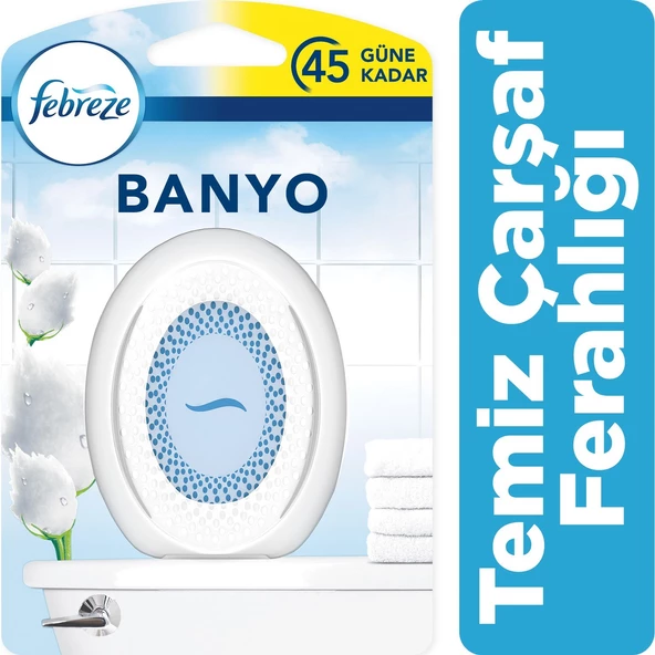 Febreze Hava Ferahlatıcı Banyo Oda Kokusu Temiz Çarşaf Ferahlığı 7,5 ml