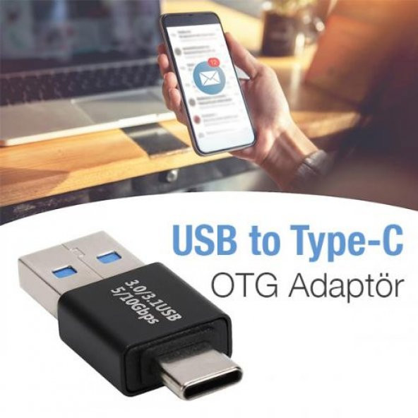 Coofbe 2in1  Usb 3.0 To Type C Dönüştürücü Type C to Usb Dönüştürücü Otg Çevirici 10Gbps Veri Aktarım - 2