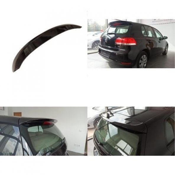 Oled Garaj Volkswagen Golf 6 İçin UyumluSpoiler (Piano Black)