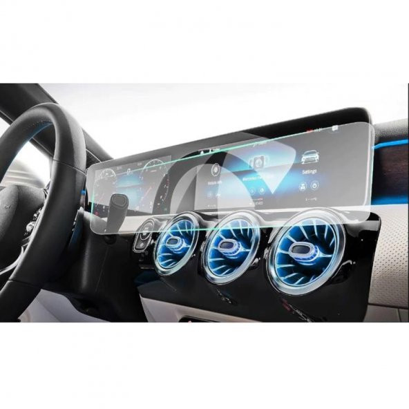 Oled Garaj Mercedes CLA 180 İçin Uyumlu 2019 2020 Navigasyon Ekran Koruyucu 9h Nano