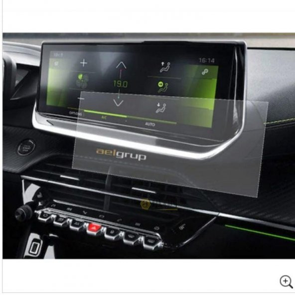 Oled Garaj Peugeot Yeni 2008 İçin Uyumlu 10 inç Navigasyon Temperli Ekran Koruyucu