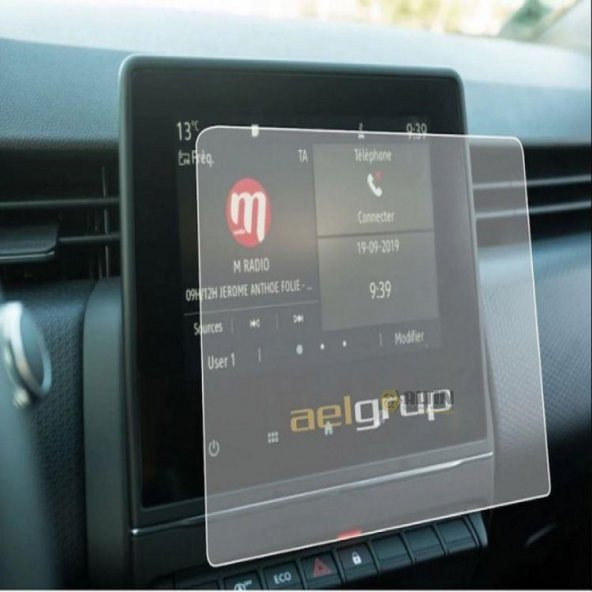 Oled Garaj Renault Clio 5 İçin Uyumlu R Link 7 inç Navigasyon Temperli Ekran Nano Koruyucu