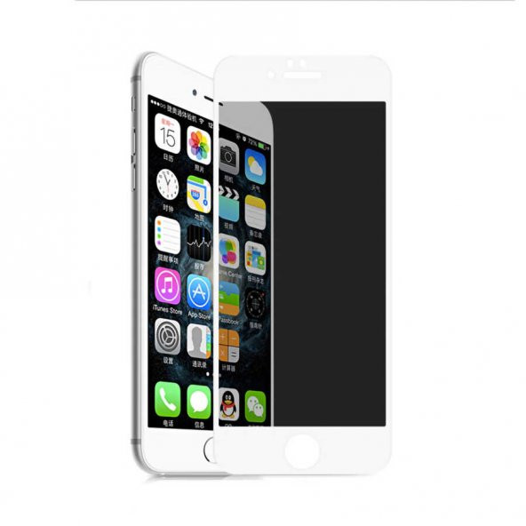 Apple  iPhone 8 Plus Hayalet Koruyucu Tam Kaplayan Ultra Korumalı -D-5D-PRİVACY
