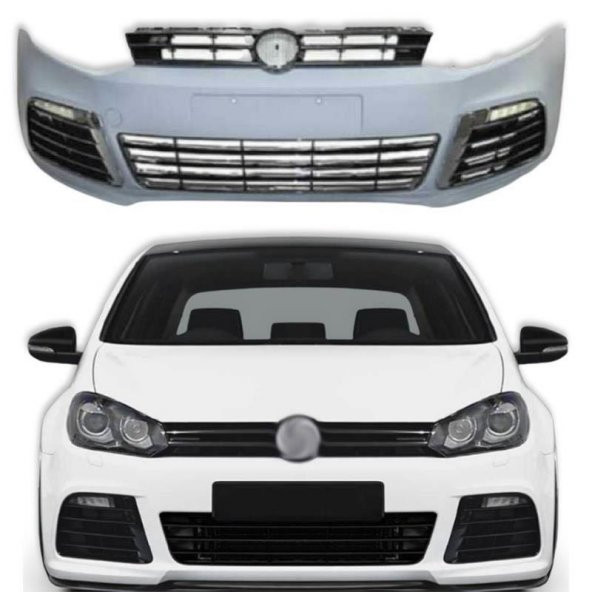 Oled Garaj Volkswagen Polo İçin Uyumlu 6R/6C Ön Tampon ve Panjur Seti