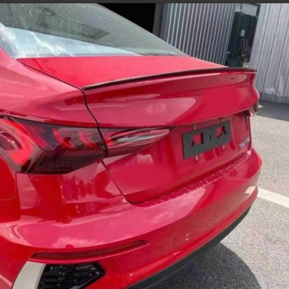 Oled Garaj Audi A3 İçin Uyumlu S3 Sedan Spoiler Piano Black 2021+