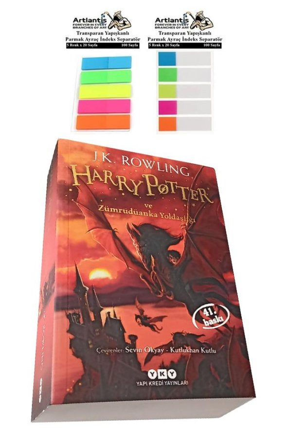 Harry Potter 5 Zümrüdüanka Yoldaşlığı 975 Sayfa 1 Adet Transparan Kitap Ayraç 2 Paket Hary Poter Ve Zümrüdü Anka Yoldaşlığı