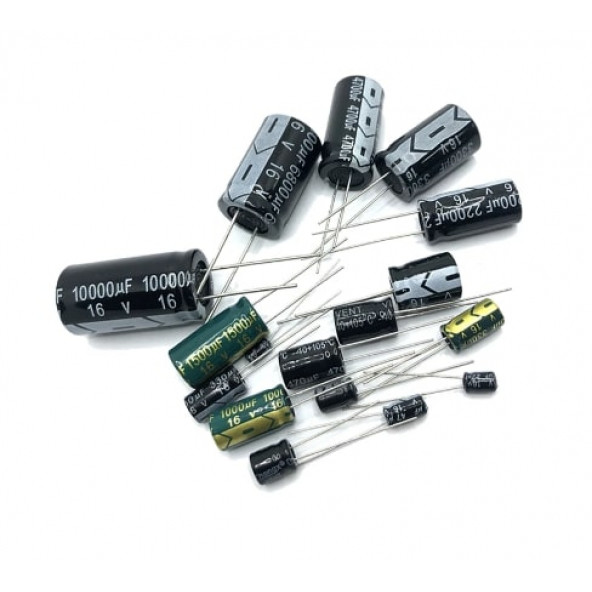 Elektrolitik Kondansatör Kapasitör 35V 330uF 8x14mm 105° x 1 adet (rf018)
