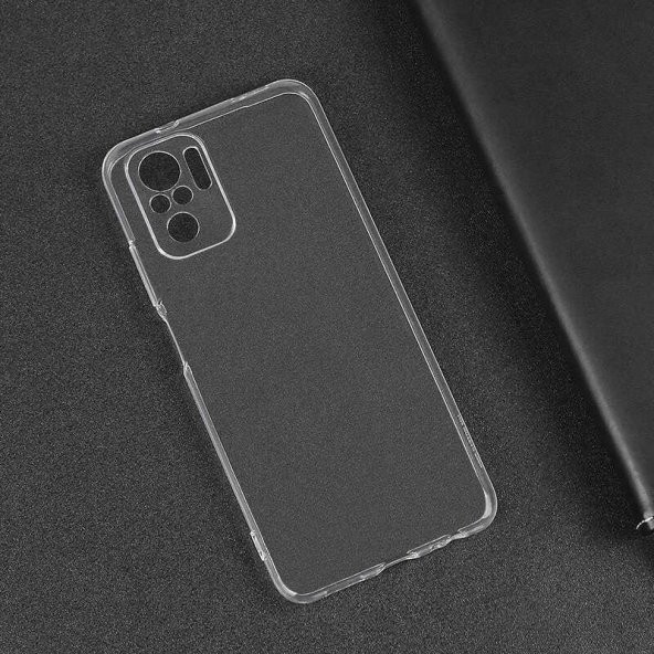 Xiaomi Poco M5S Kılıf Şeffaf Esnek Kamera Korumalı Silikon -SÜPER-