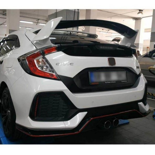 Oled Garaj Honda Civic FK7 İçin Uyumlu Type-R Spoiler Boyasız