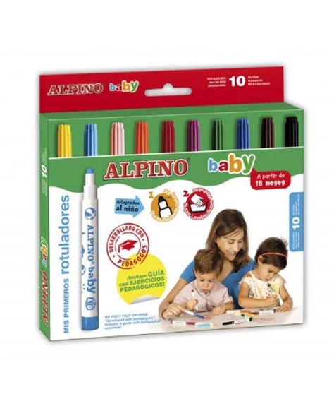 Alpino Baby Keçeli Boya Kalemi 10 Renk