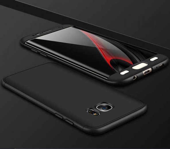 Samsung Galaxy S7 Edge Kılıf 360 Ön Ve Arka Koruma Sert Mika Lüx Orjinal - AYS GKK- - 2