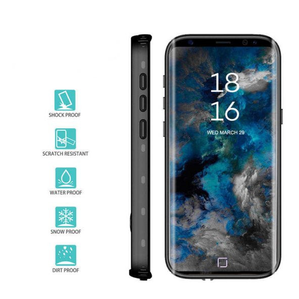 Samsung Galaxy S9 Kılıf 360 Tam Koruma Su Geçirmez Suya Ve Toza Dayanıklı Magsafe Wireless -SU-