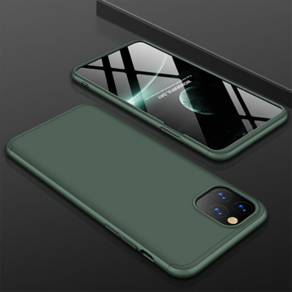 Apple iPhone 11 Pro Kılıf 360 Ön Ve Arka Koruma Sert Mika Lüx Orjinal - AYS GKK- - 1