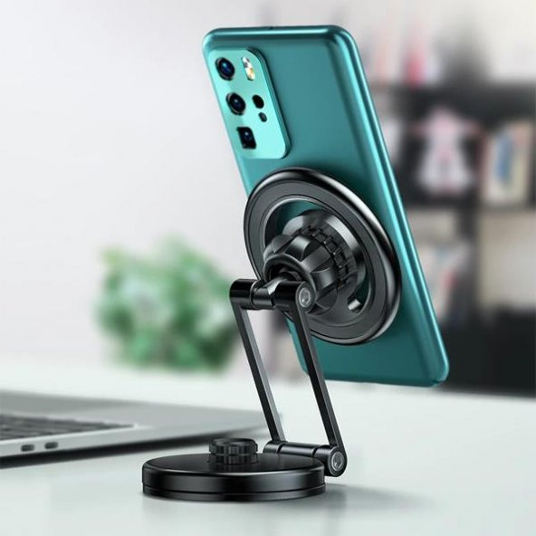 Coofbe Güçlü Mıknatıslı Araç Torpido Üzeri Telefon Tutucu Masaüstü Telefon Standı Laptop Standı - 2
