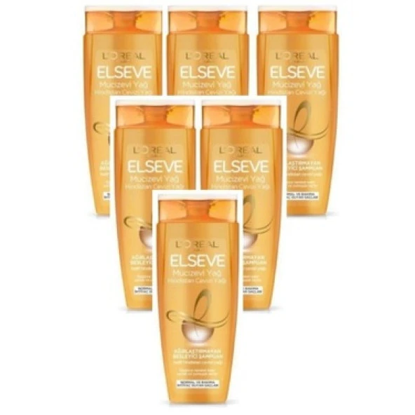 Elseve Sampuan 450 Ml 6 Mucızevı Yag*6 Lı