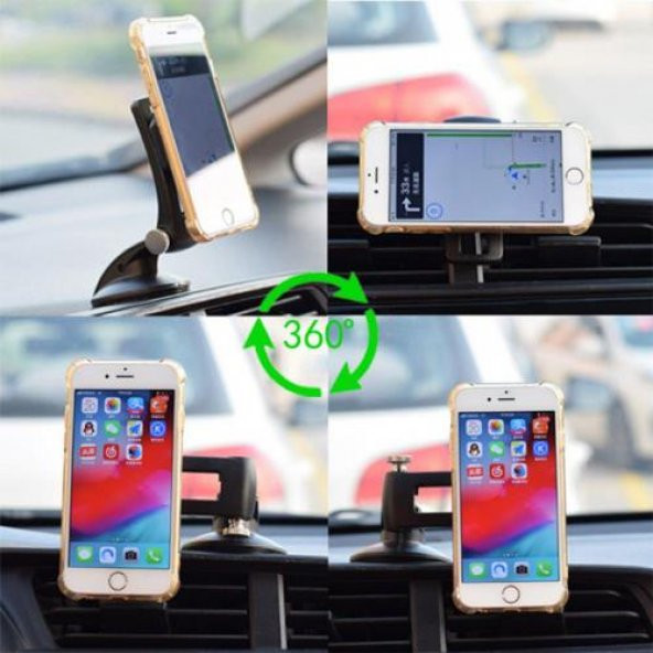 Coofbe Ulta Güçlü Mıknatıslı Araç Torpido Üzeri Araç Tutucu Araç İçi Telefon Tutucu Döndürülebilir - 7