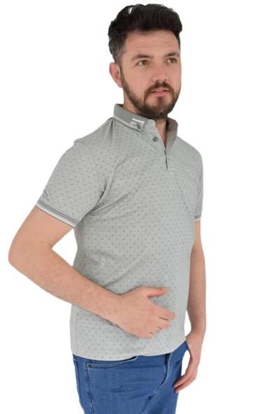 Erkek Polo Yaka Tişört R4160 BGL-ST02776 - Resim 5