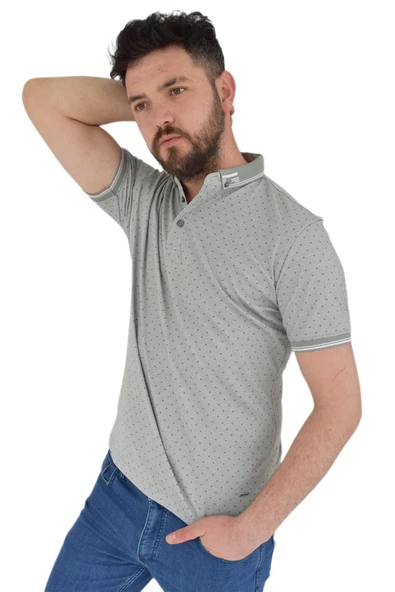 Erkek Polo Yaka Tişört R4160 BGL-ST02776 - Resim 7