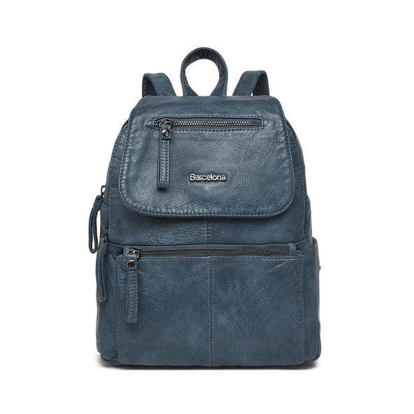 Yıkama Deri Orta Boy Kadın Sırt Çantası 21-K Barcelona 1675 ürün görseli