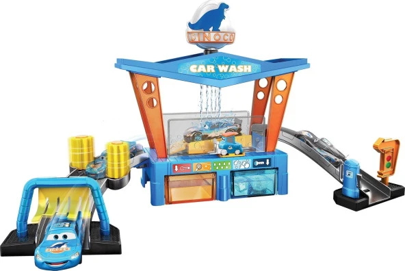 Disney Pixar Cars Renk Değiştiren Dinoco Araba Yıkama Oyun Seti Gtk91 - 3