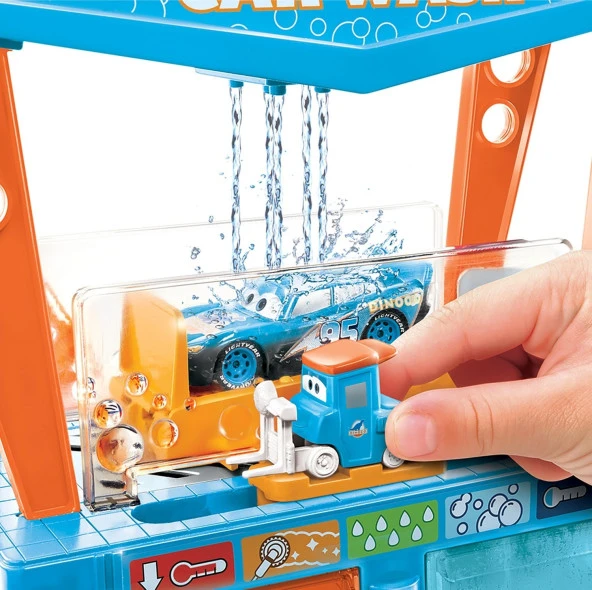 Disney Pixar Cars Renk Değiştiren Dinoco Araba Yıkama Oyun Seti Gtk91 - 5