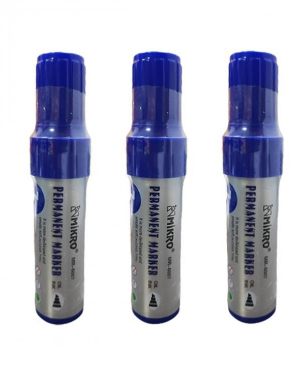 Mikro Jumbo Permanent Marker Mavi 7mm 3’lü